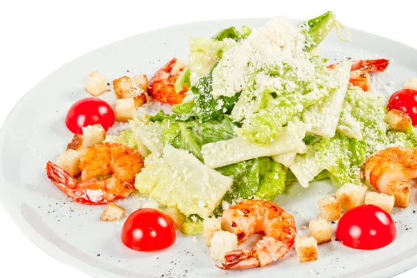 Caesar Salad with shrimps — Stock Photo, Image