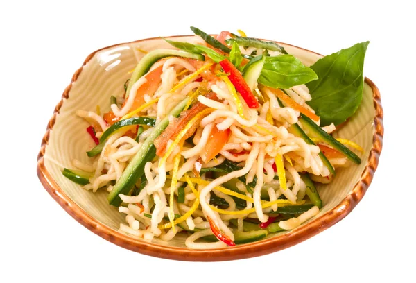 stock image Japan salad with noodles and vegetables