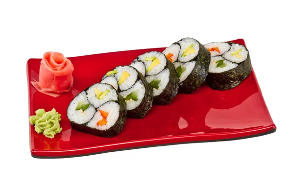 Rollo vegetariano japón con verduras —  Fotos de Stock