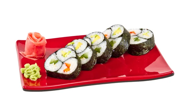 Japonia wegetarianinem roll z warzywami — Zdjęcie stockowe