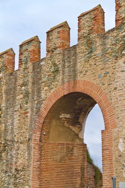 stock image Eptapyrgio the fortified wall in the Upper Town of Thessaloniki