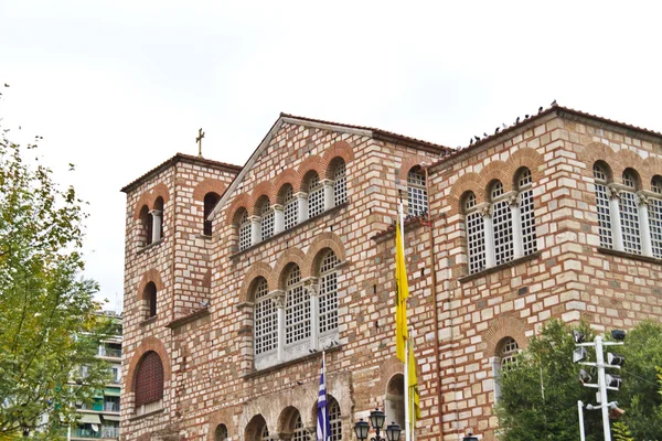 Bysantinska ortodoxa kyrkan aghios demetrios i thessaloniki — Stockfoto