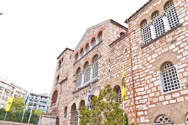 Bizantyjski prawosławny kościół aghios demetrios w Salonikach — Zdjęcie stockowe