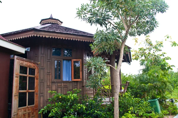 Деревини тайського будинку — стокове фото