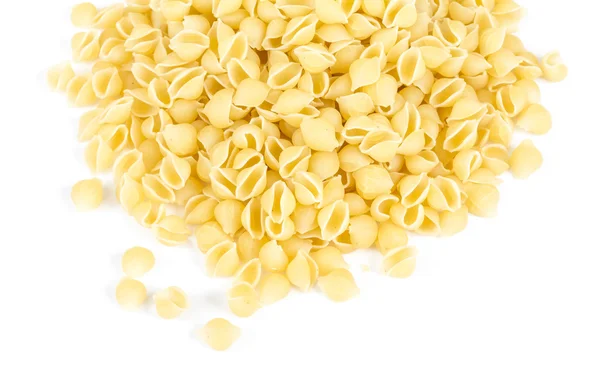 stock image Heap of raw pasta (conchiglie)