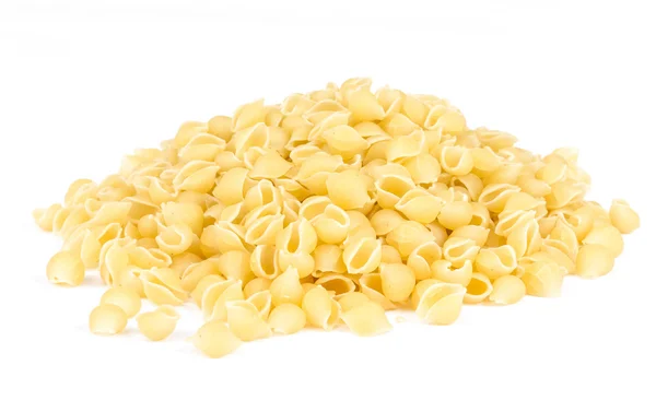 stock image Heap of raw pasta (conchiglie)