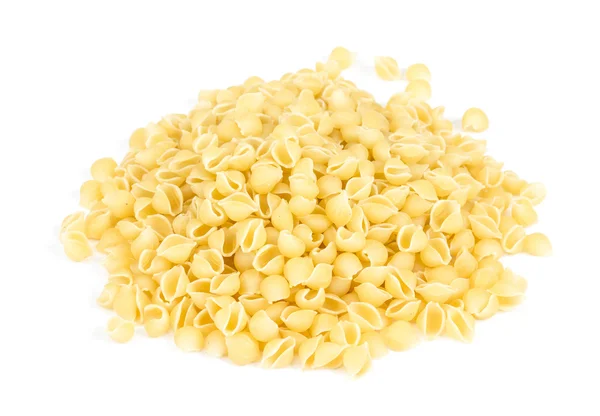 stock image Heap of raw pasta (conchiglie)