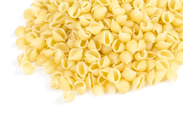 stock image Heap of raw pasta (conchiglie)