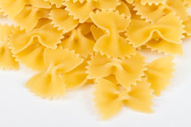 farfalle makarna, izole