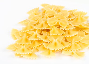 farfalle makarna, izole