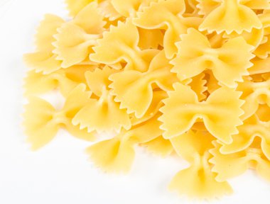 farfalle makarna, izole