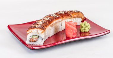 Japon mutfağının - maki rulo ile salatalık, krem c