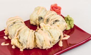 Japon mutfağı-Tempura Maki Sushi (Deep Fried sa ve yapılan rulo