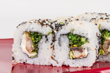 Japon mutfağının - maki rulo ile nori, krem chees