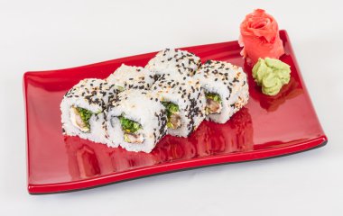 Japon mutfağının - maki rulo ile nori, krem chees