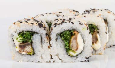 Japon mutfağının - maki rulo ile nori, krem chees