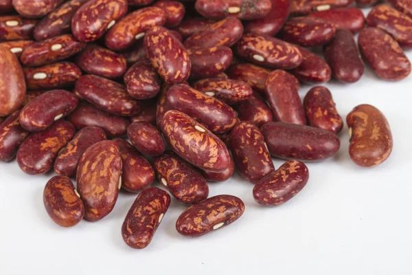 A handful of red beans. View from above. Isolated on white backg — Stock Photo, Image