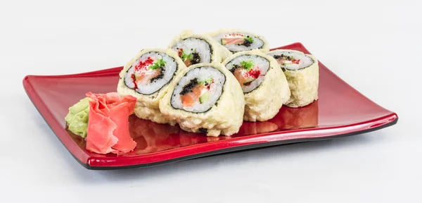 일본 요리-튀김 마 키 스시 (깊은 튀김 롤 sa의 — 스톡 사진