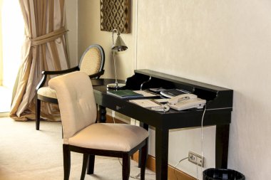 Otel odasının içi.