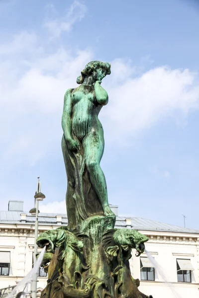 Havis Amanda - статуя обнаженной женщины на Рыночной площади — стоковое фото