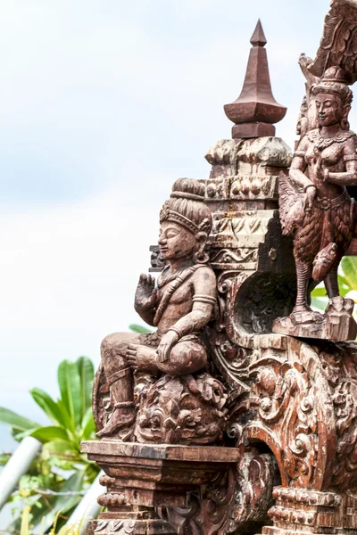 Madeira escultura Chonburi tailândia — Fotografia de Stock