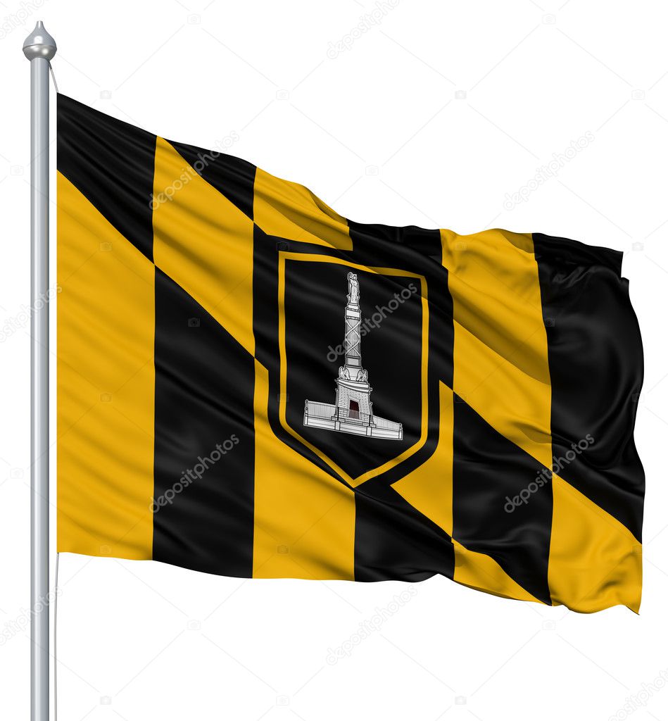 Waving Flag of USA city, Baltimore — Stock Photo © fckncg 10057440