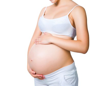 hamile kadın holding kumbara
