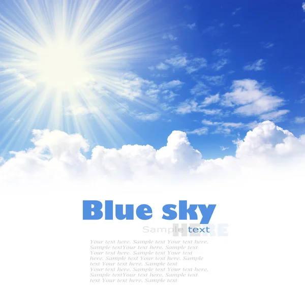 Grande céu azul — Fotografia de Stock