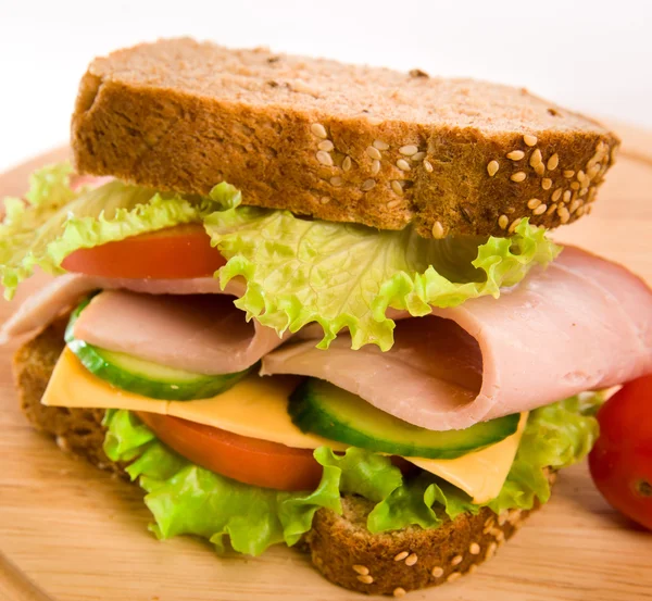 stock image Ham and cheese sandwich