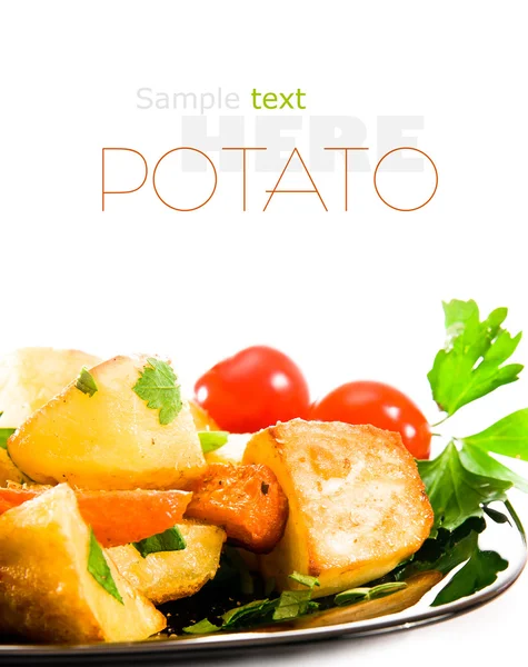 Geroosterde aardappelen met kruiden — Stockfoto