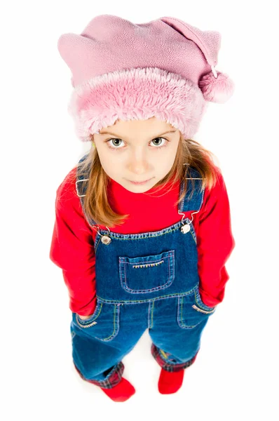 Malá holčička v čepici — Stock fotografie