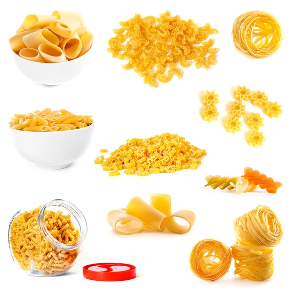 Raw noodles collection — Stock Photo, Image