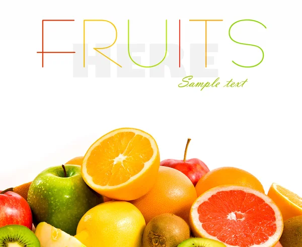 Gran surtido de frutas — Foto de Stock