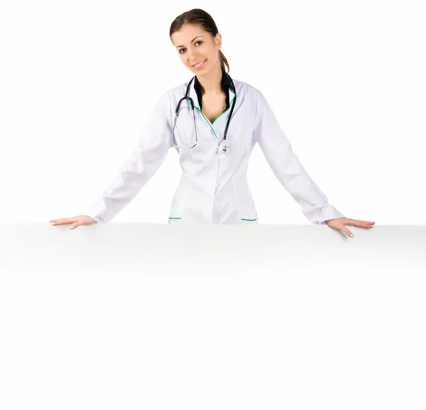 Doctor showing clipboard — Stock Photo, Image