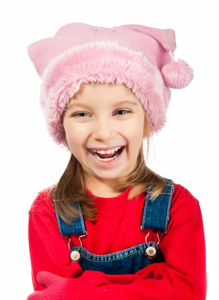 Little girl in a cap — Stock Photo, Image
