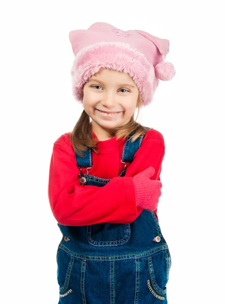 Dziewczynka w czapkę — Zdjęcie stockowe