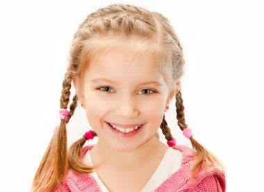 Cute little girl clipart