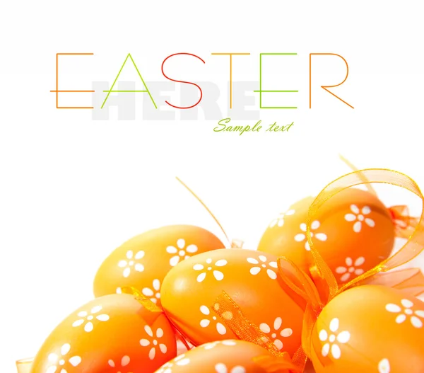 Festett színes húsvéti tojás — Stock Fotó