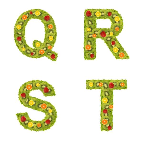Alfabet van vruchten — Stockfoto