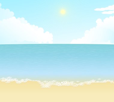 Sea landscape clipart