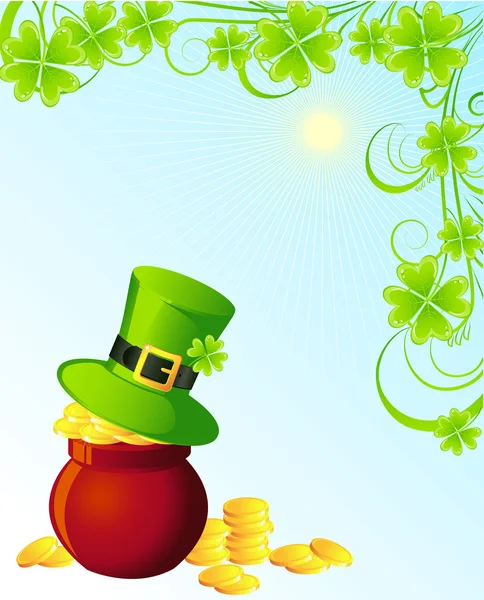 St. Patrick fundo — Vetor de Stock