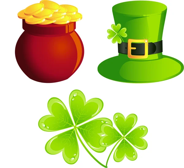 St. Patrick-Symbole — Stockvektor