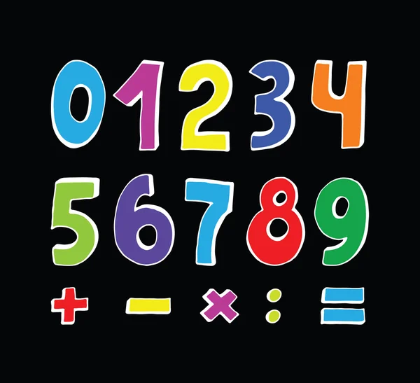 Набору чисел — стоковий вектор