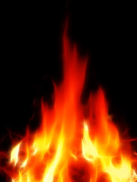 明るく、熱い火 — ストック写真