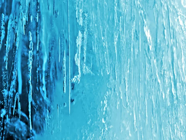Természetes kék jég textúra — Stock Fotó
