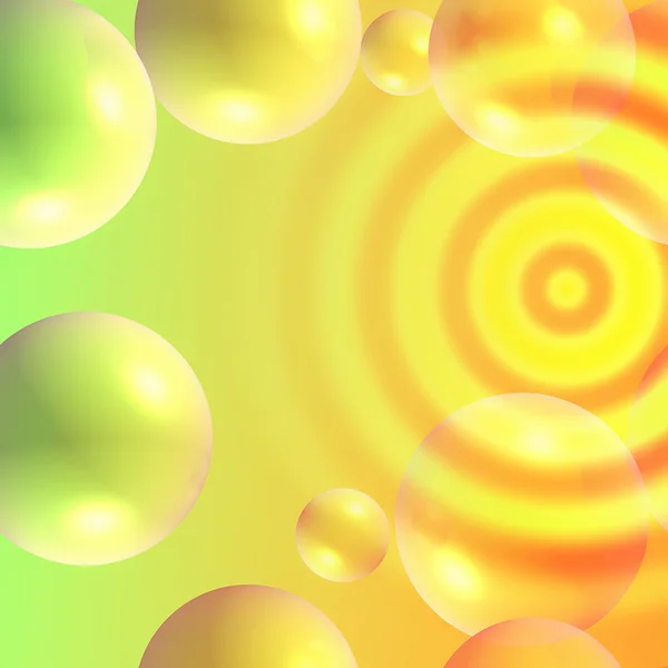 Heller abstrakter Hintergrund mit Blasen — Stockfoto