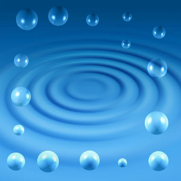 Абстрактный фон с пузырьками воздуха и волнами — стоковое фото