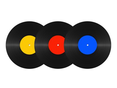 Abstract vinyl discs clipart