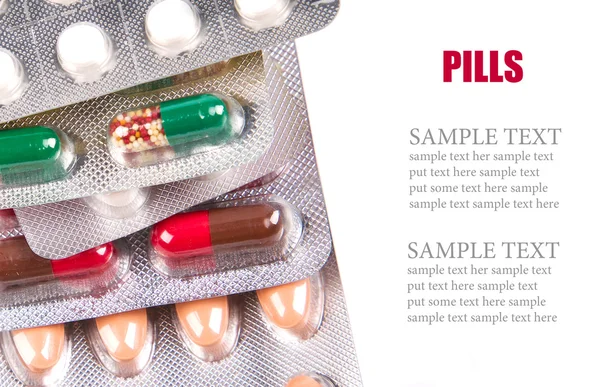 Pilha de comprimidos — Fotografia de Stock