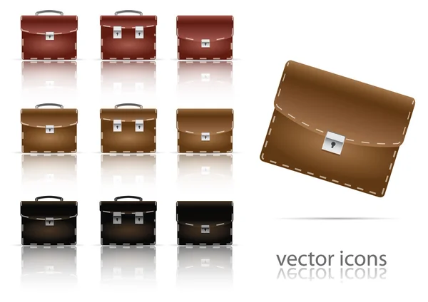 Az ikonok a táska — Stock Vector